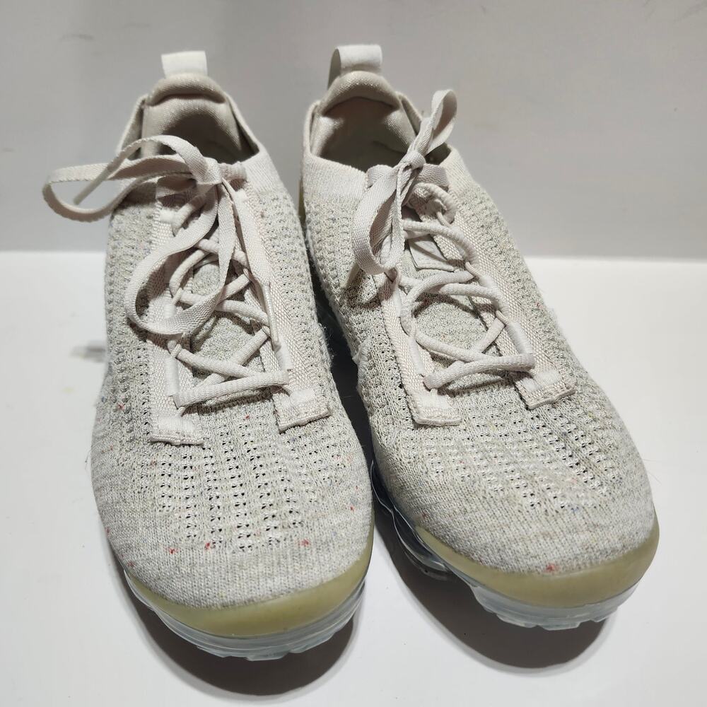 Nike Air VaporMax 2021 Flyknit Womens 5.5 Phantom White DJ9975-001 Sneakers